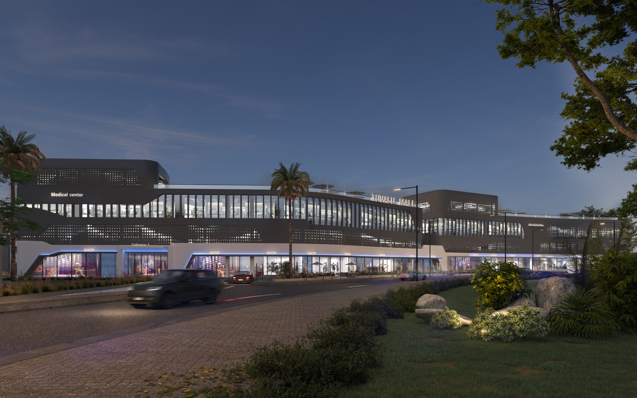 tuvalu mall أول مول تجاري اداري طبي في الحي الساحلي في دمياط الجديدة