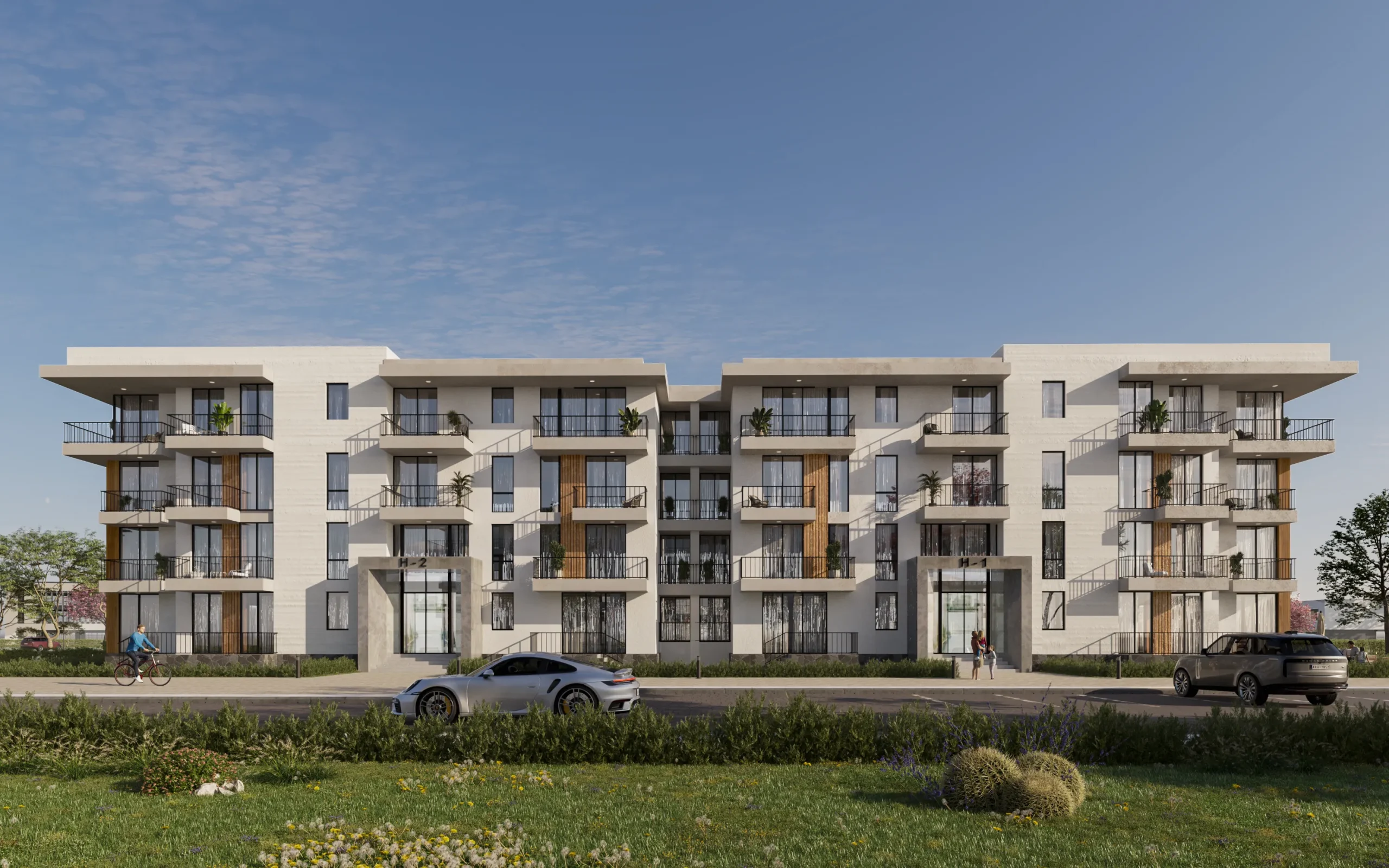 Architectural design for residential buildings in C-Dar Compound